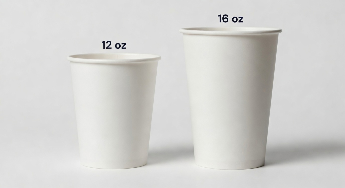 PLA Non-Branded Hot Cups — 12 oz and 16 oz